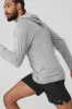Core Hooded Runner - Athletic Heather Grey sold by Alo Yoga