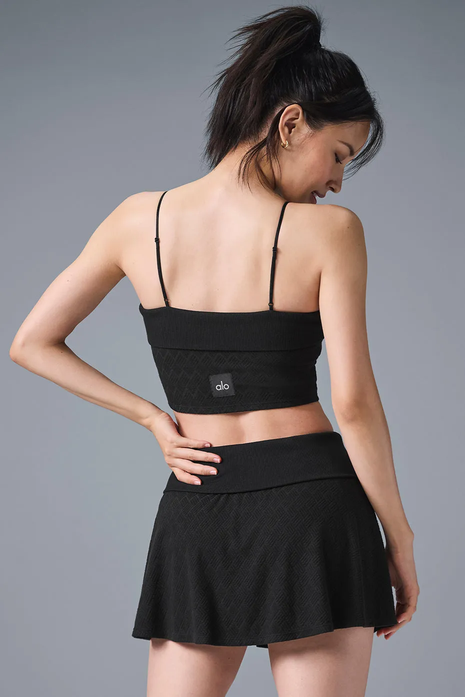 Doubles Only Bra Tank - Black sold by Alo Yoga product image thumbnail 3