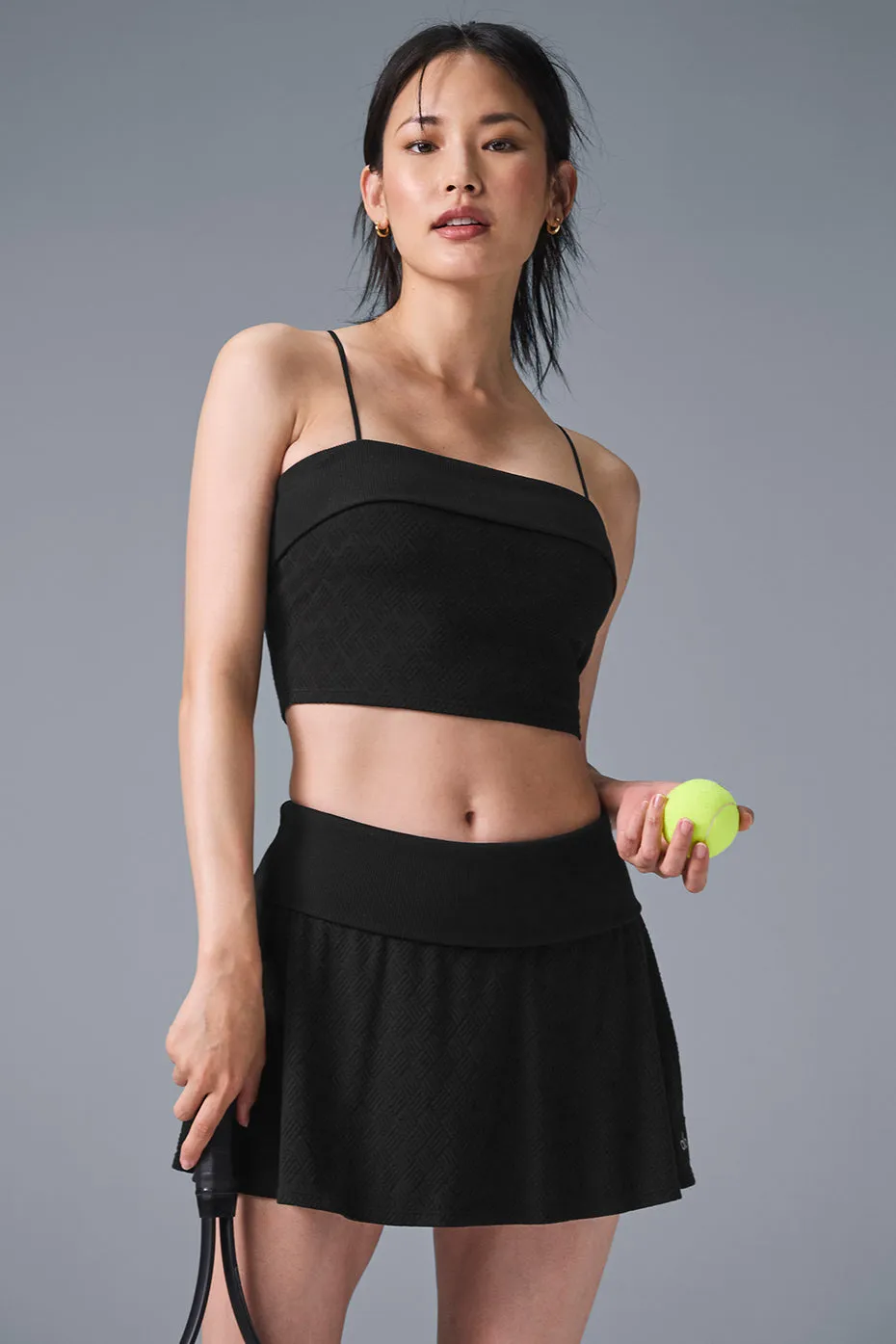 Doubles Only Bra Tank - Black sold by Alo Yoga