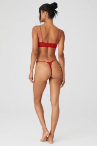 Airmesh Venus Bralette & Airmesh Venus Thong Set - Classic Red sold by Alo Yoga