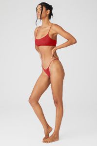 Airmesh Venus Bralette & Airmesh Venus Thong Set - Classic Red sold by Alo Yoga