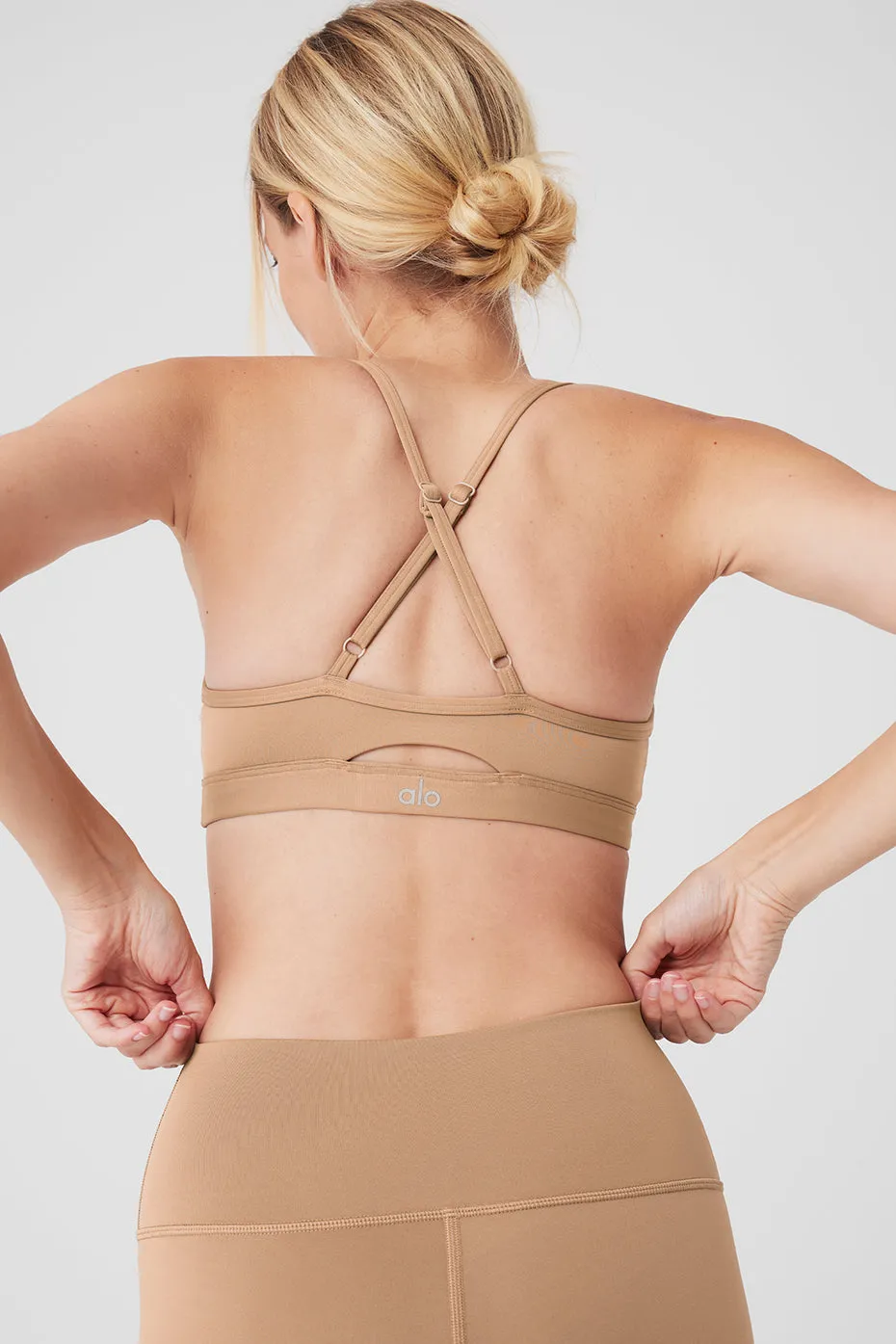Airlift Intrigue Bra - Toasted Almond sold by Alo Yoga product image thumbnail 4