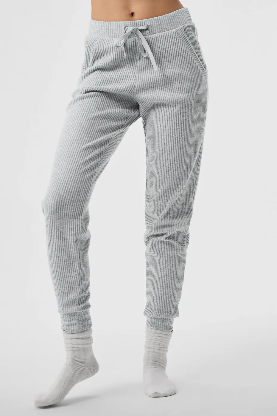 Muse Sweatpant - Athletic Heather Grey sold by Alo Yoga