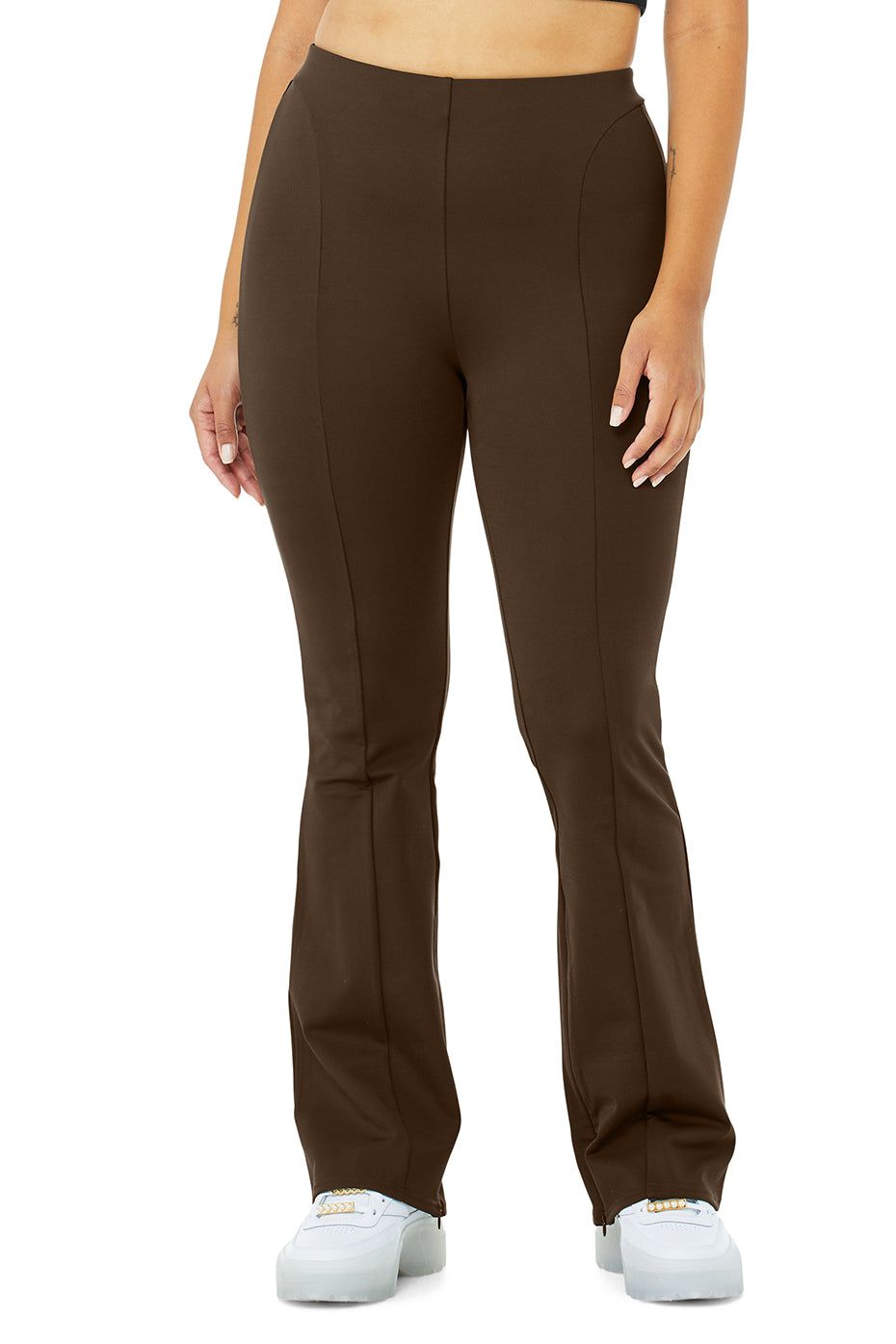 High-Waist Zip It Flare Legging - Espresso sold by Alo Yoga product image thumbnail 5