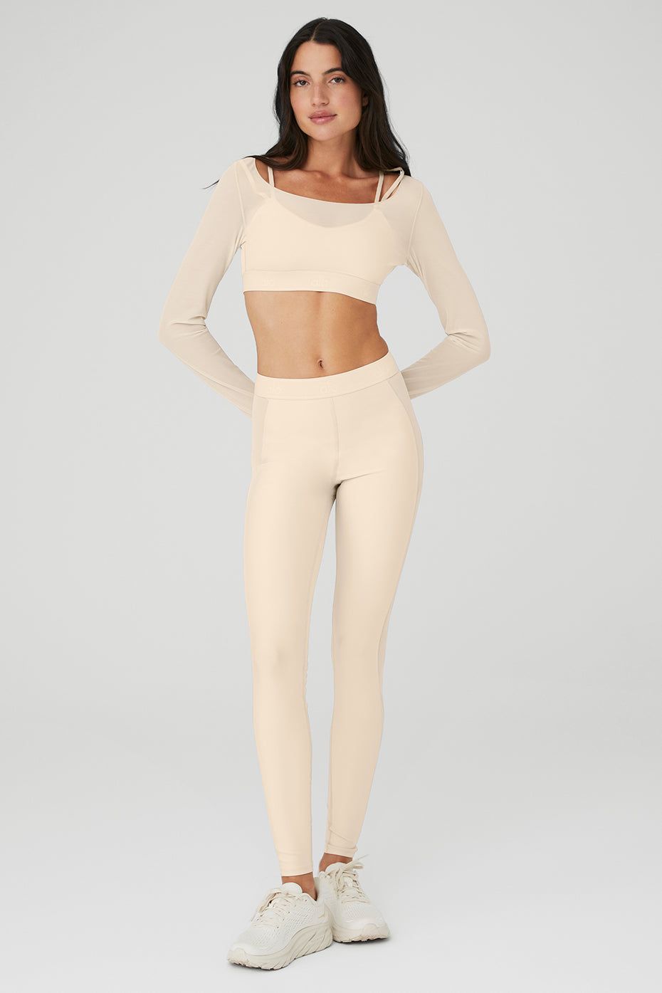 Airlift Long Sleeve Ballet Dream Bra & Airlift High-Waist Ballet Dream Legging Set sold by Alo Yoga product image thumbnail 17