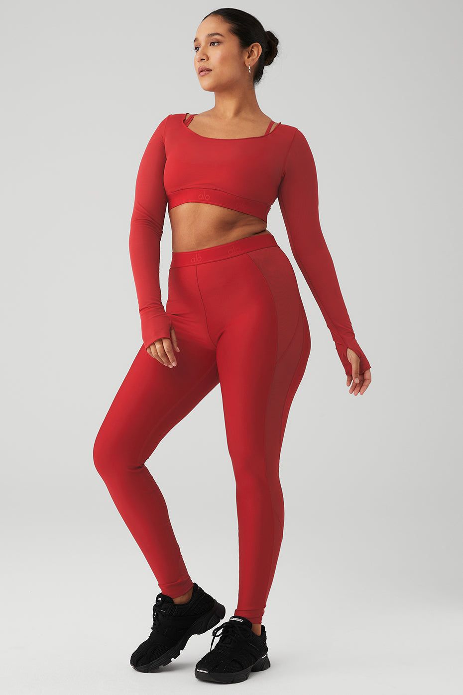 Airlift Long Sleeve Ballet Dream Bra & Airlift High-Waist Ballet Dream Legging Set sold by Alo Yoga product image thumbnail 15