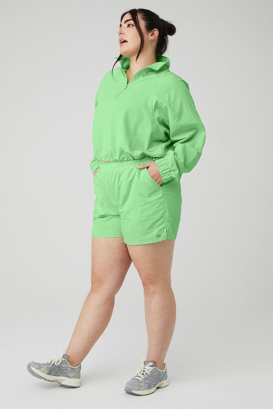 Cropped 1/4 Zip Alumni Pullover & Alumni Short Set sold by Alo Yoga product image thumbnail 14