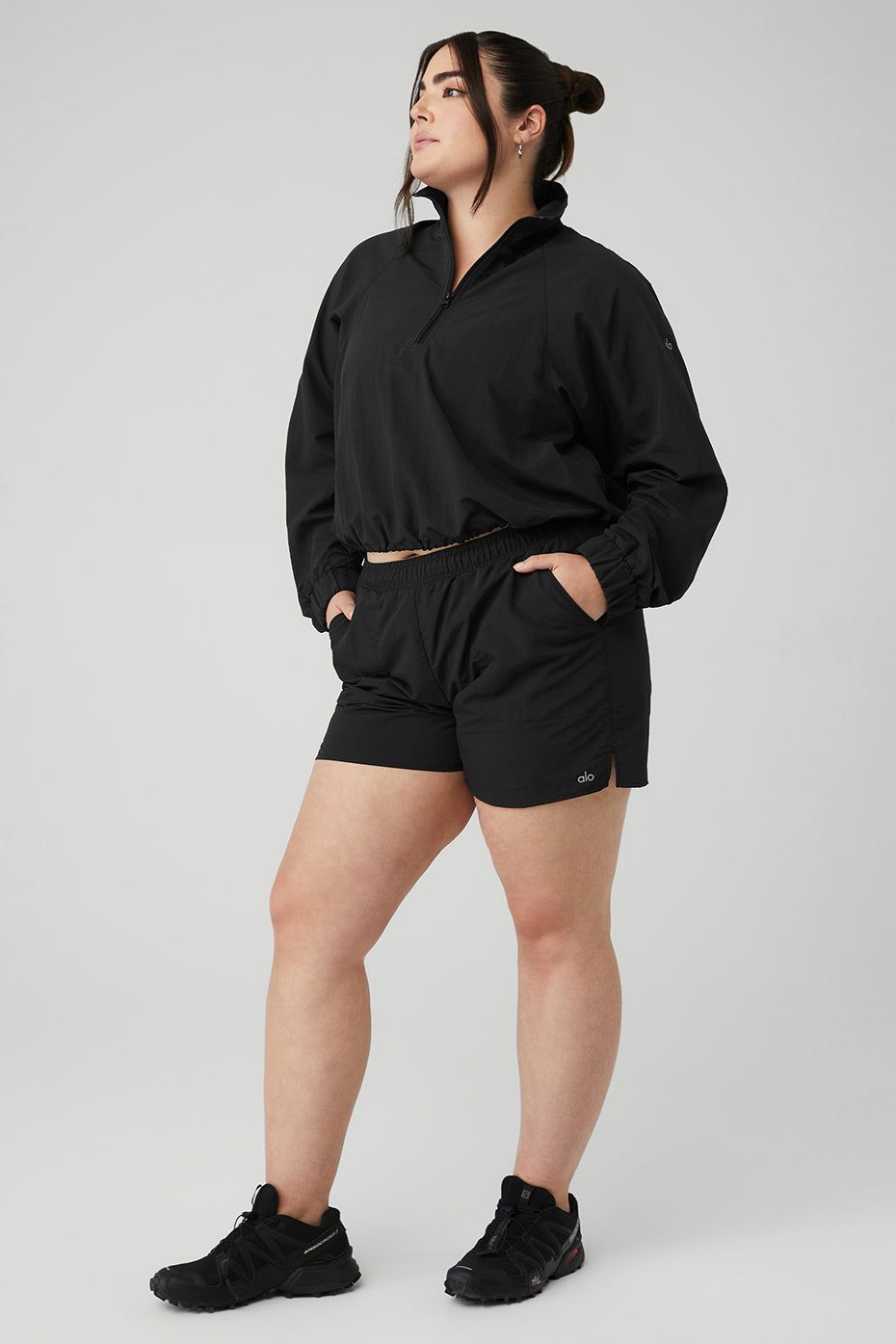 Cropped 1/4 Zip Alumni Pullover & Alumni Short Set | Parallel