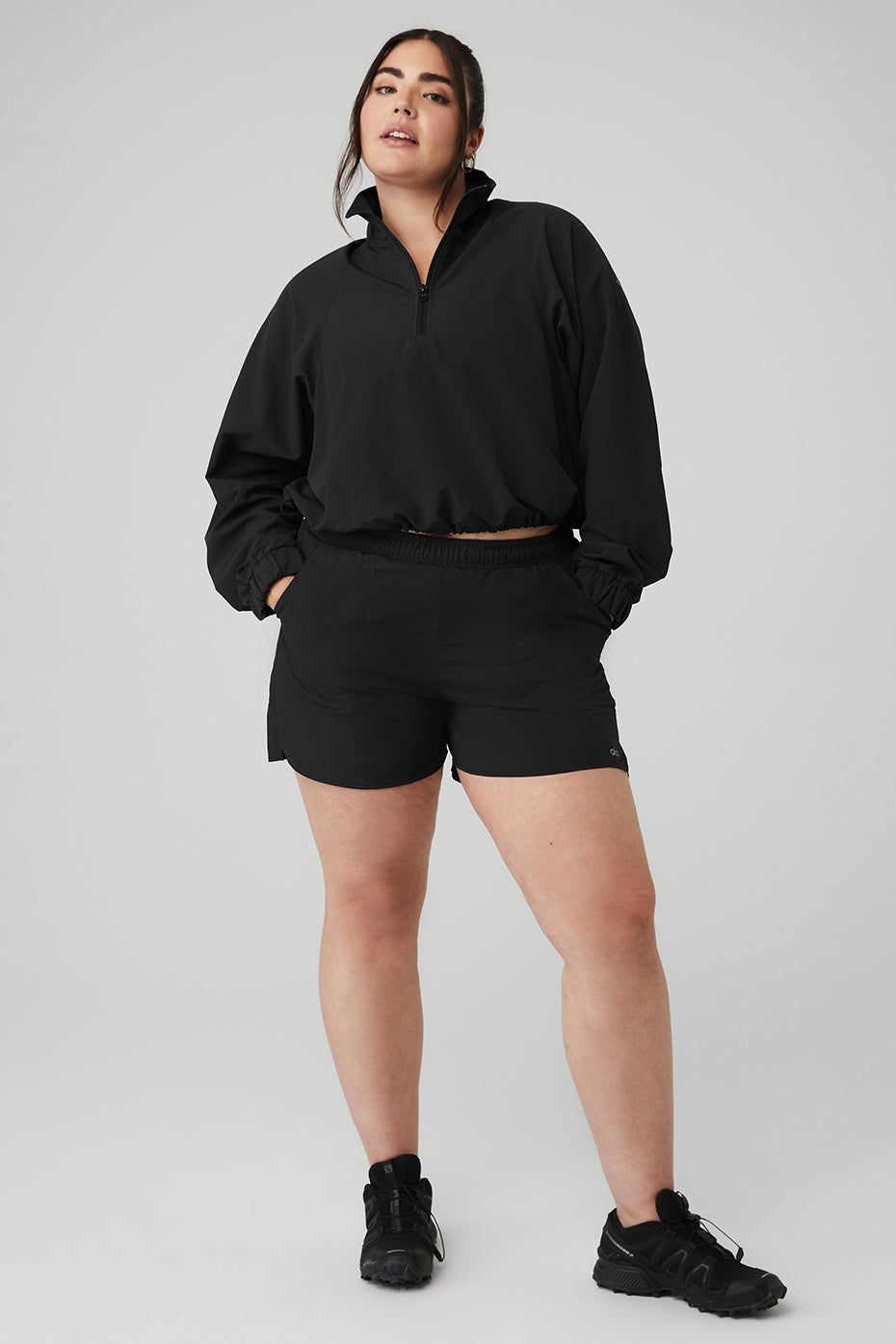 Cropped 1/4 Zip Alumni Pullover & Alumni Short Set sold by Alo Yoga product image thumbnail 5