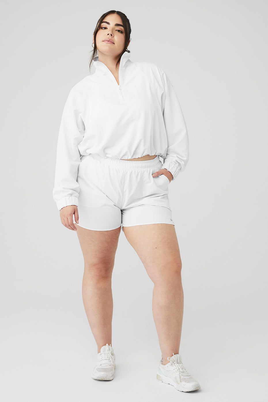 Cropped 1/4 Zip Alumni Pullover & Alumni Short Set sold by Alo Yoga product image thumbnail 21