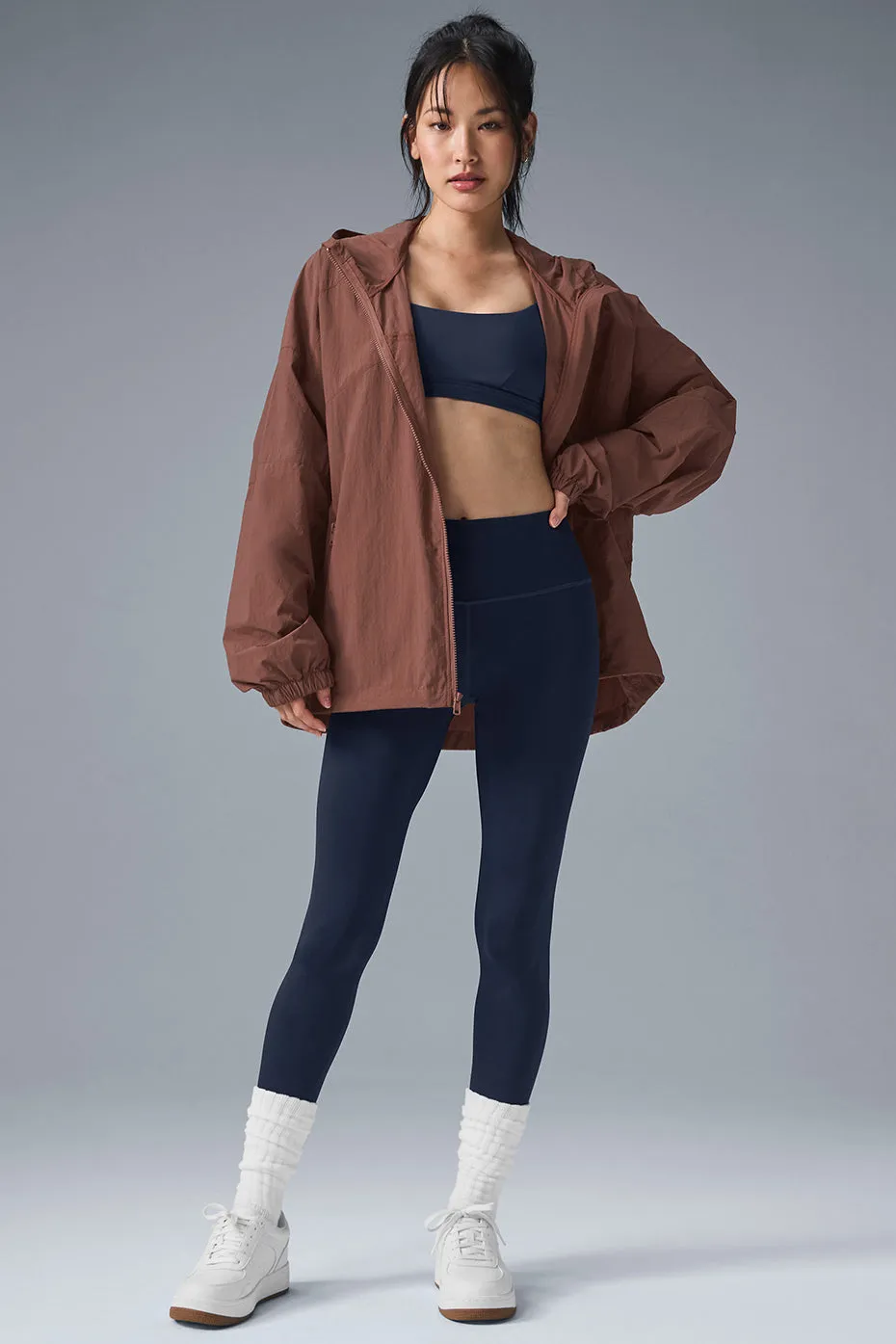 Vantage Nylon Ripstop Track Jacket - Chestnut sold by Alo Yoga product image thumbnail 4