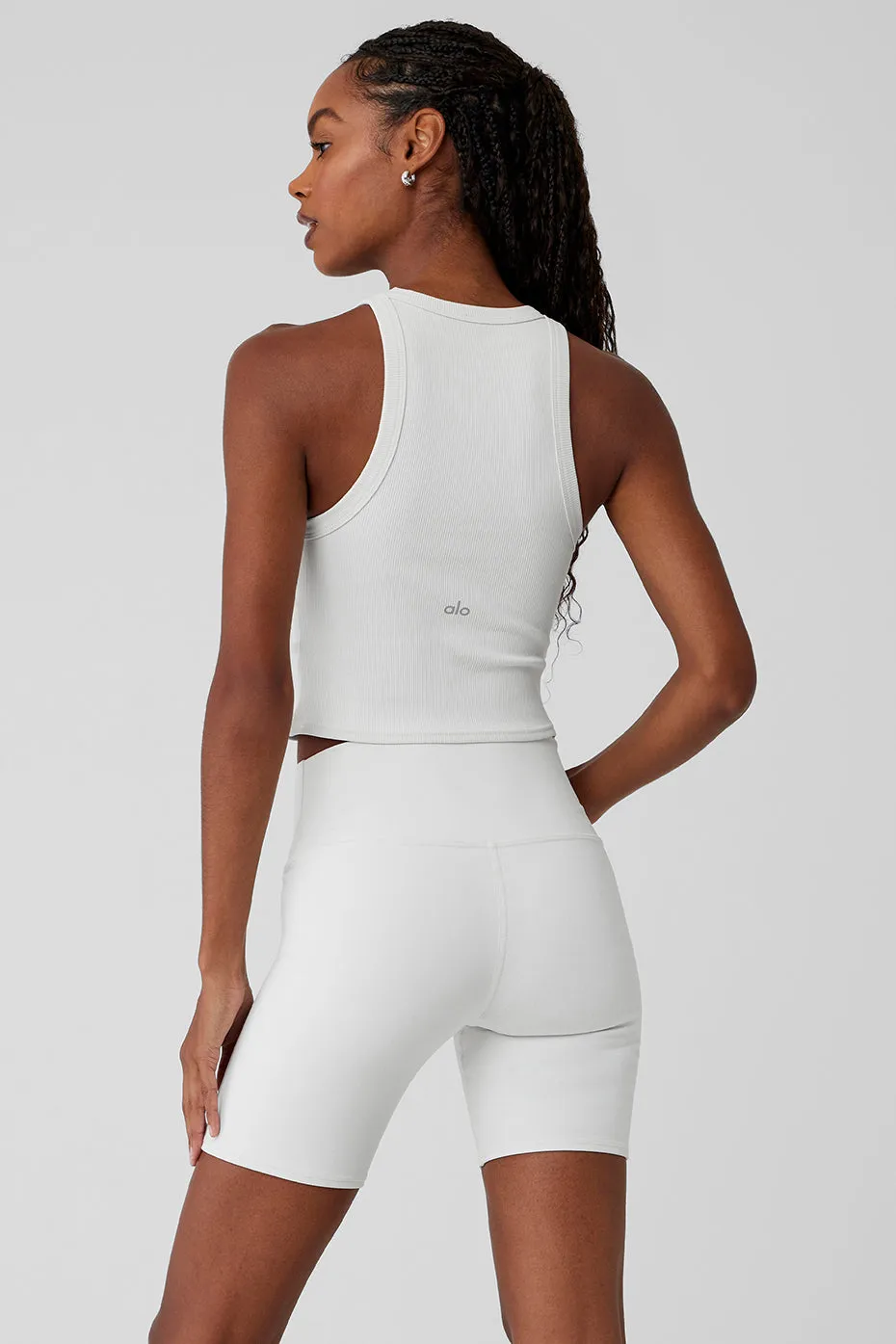 Goddess Ribbed Go-To Tank - White sold by Alo Yoga product image thumbnail 2