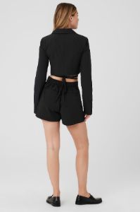 Cropped Status Blazer & High-Waist Status Trouser Short Set