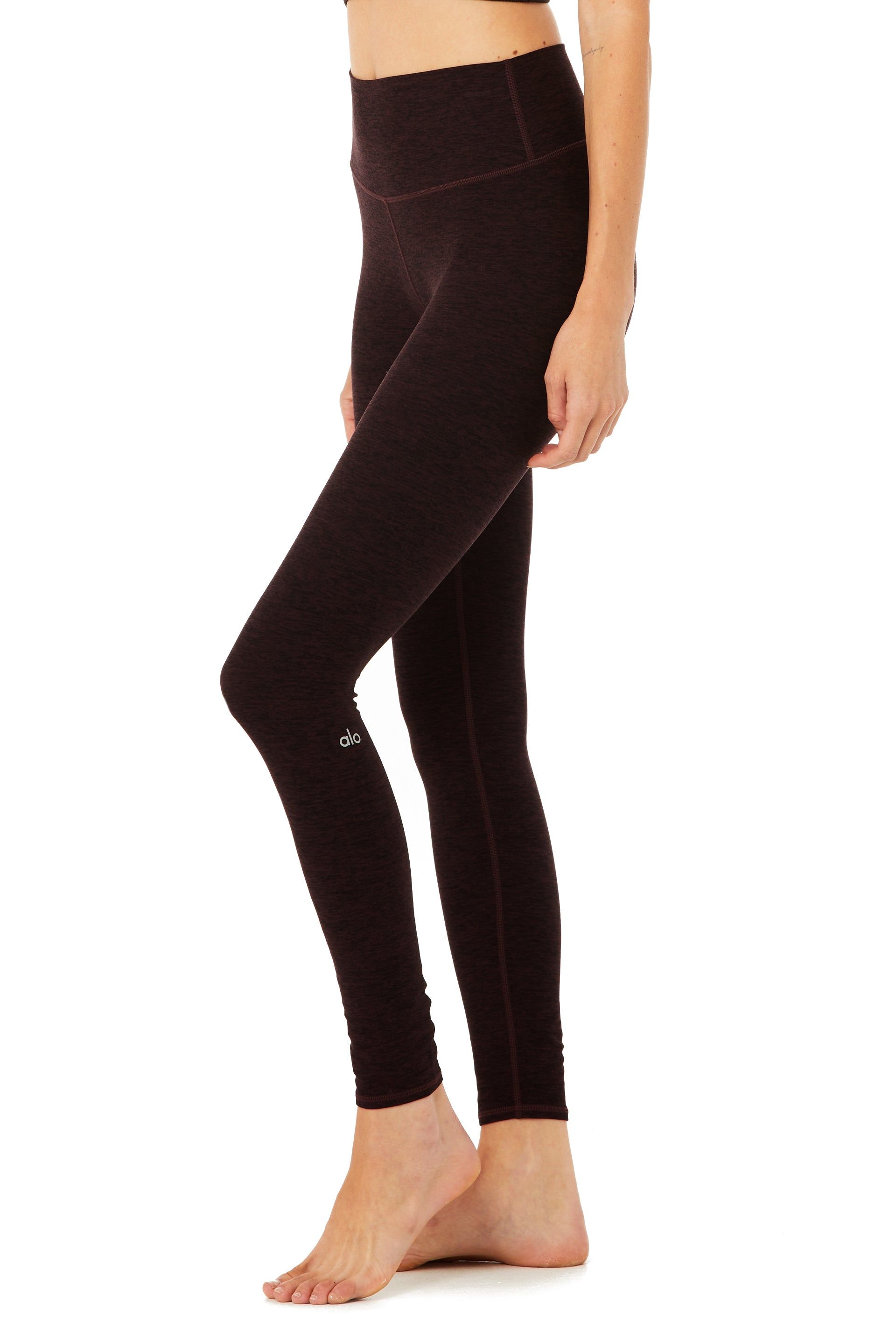 High-Waist Alosoft Highlight Legging - Oxblood Heather sold by Alo Yoga product image thumbnail 2