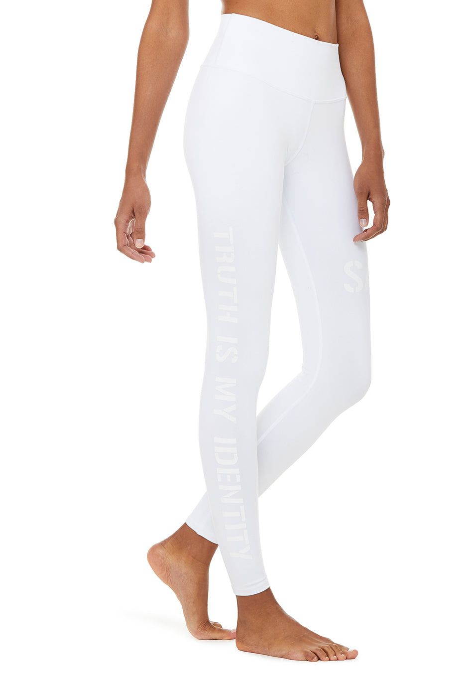 High-Waist Sat Nam Legging - White sold by Alo Yoga product image thumbnail 4