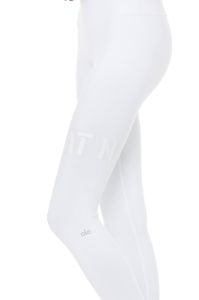 High-Waist Sat Nam Legging - White sold by Alo Yoga