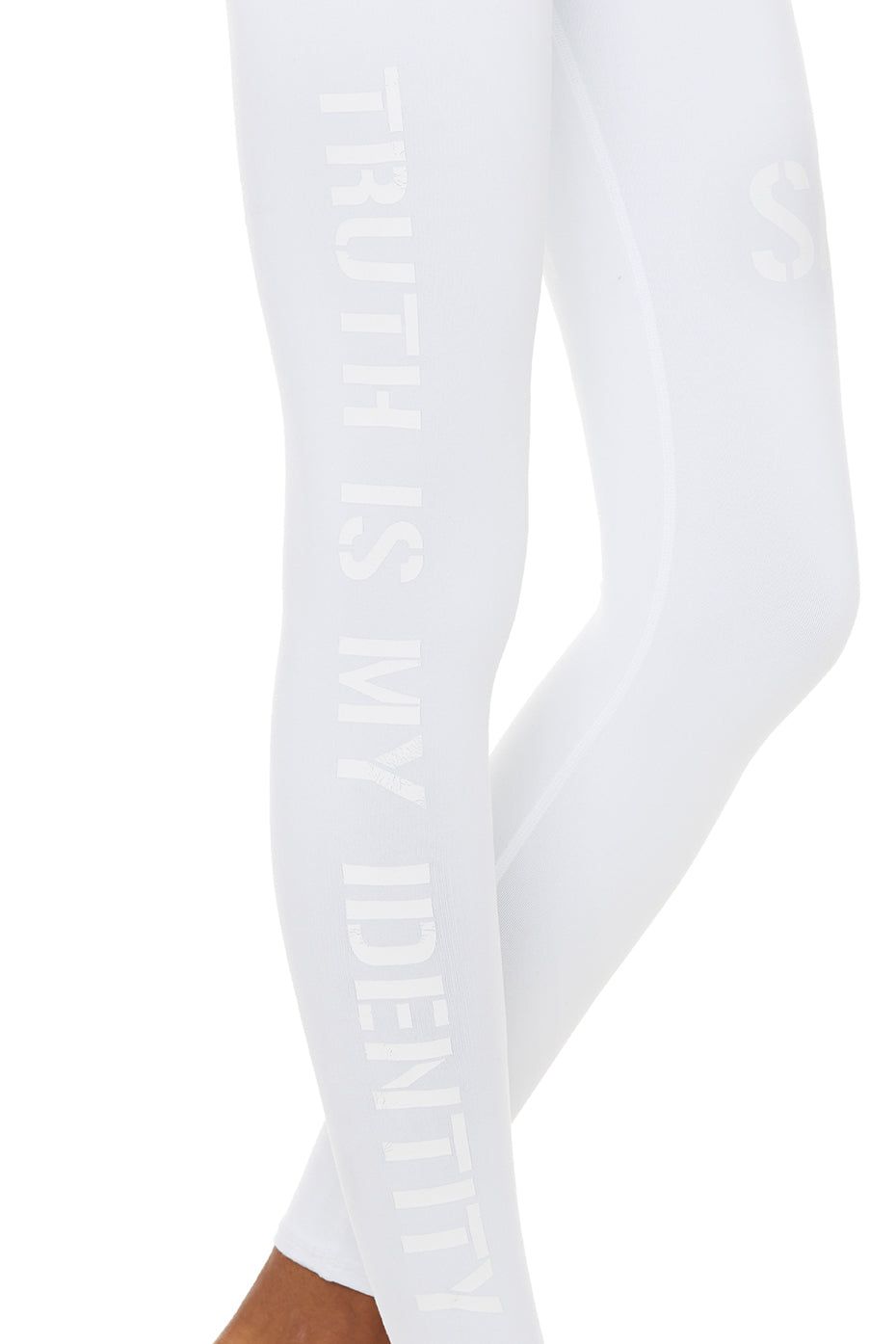 High-Waist Sat Nam Legging - White sold by Alo Yoga product image thumbnail 5