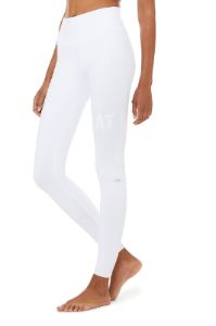 High-Waist Sat Nam Legging - White sold by Alo Yoga