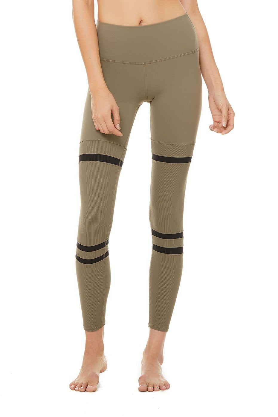 High-Waist Legit Legging - Olive Branch/Black sold by Alo Yoga