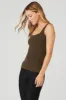 Ribbed Minimalist Tank - Espresso sold by Alo Yoga