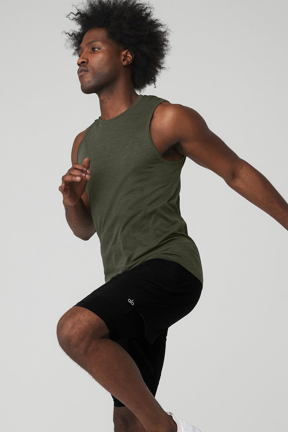 Amplify Seamless Muscle Tank - Hunter Heather sold by Alo Yoga product image thumbnail 3