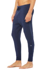 The Triumph Sweatpant - Solid Navy Triblend sold by Alo Yoga