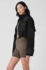 Cropped Engage Cargo Parka - Black sold by Alo Yoga