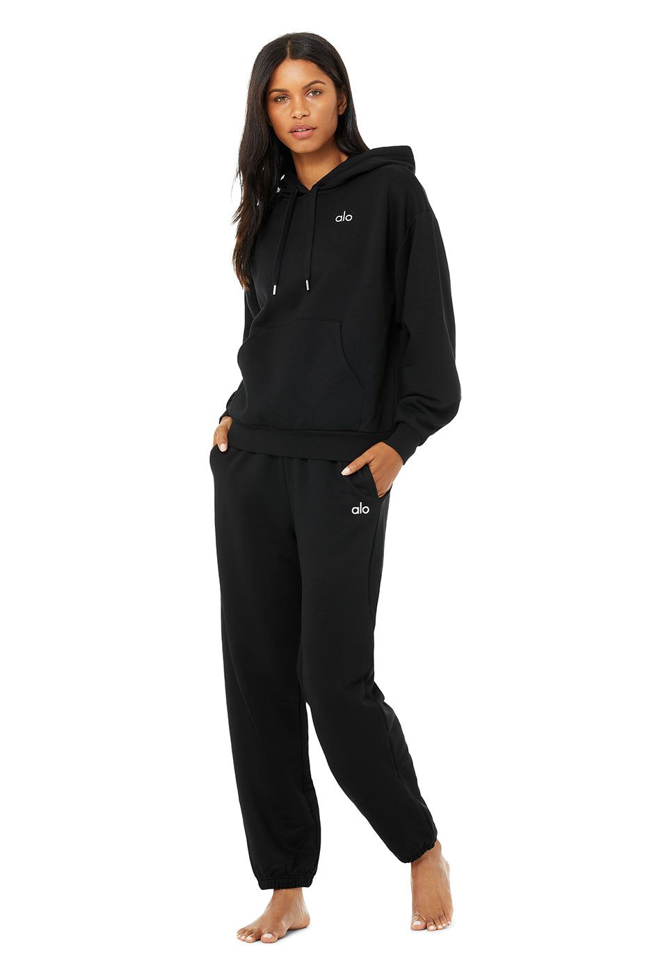 Accolade Hoodie & Accolade Sweatpant Set - Black sold by Alo Yoga product image thumbnail 2