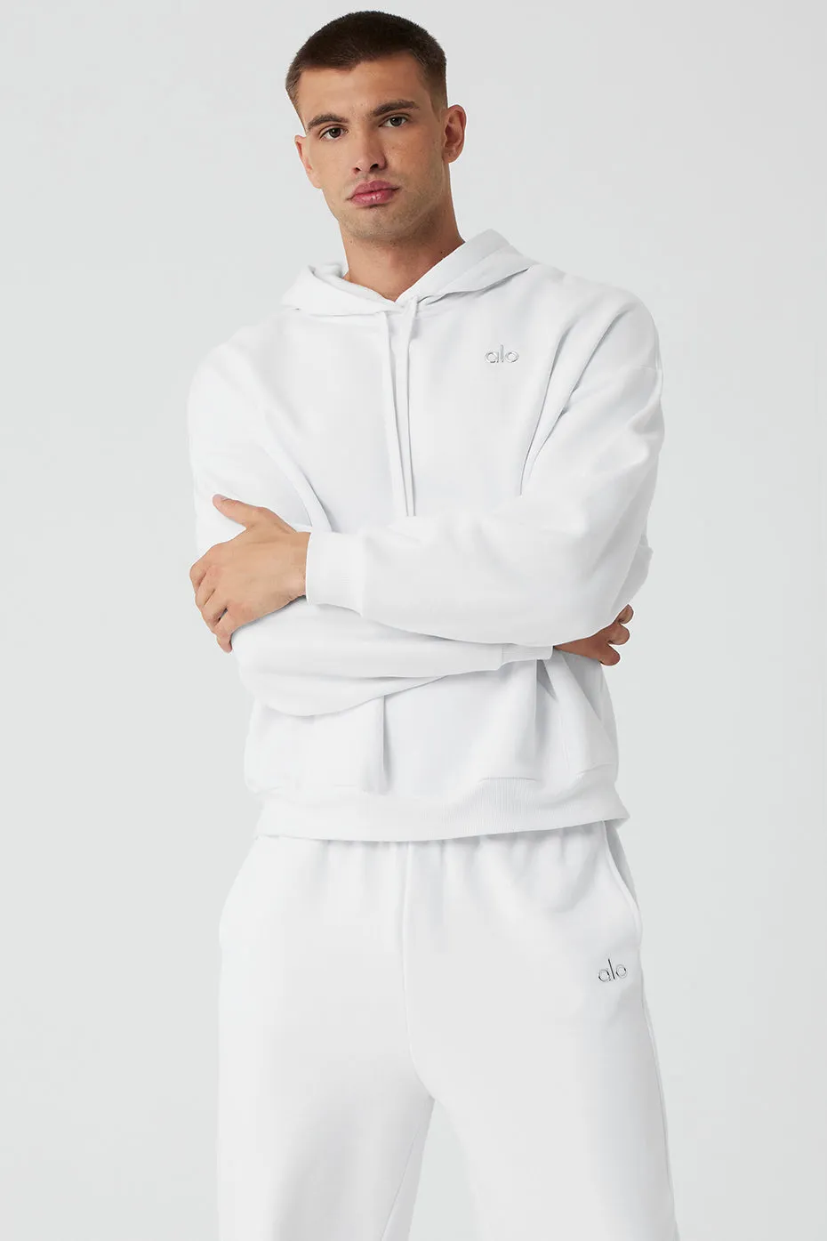 Accolade Hoodie - White sold by Alo Yoga