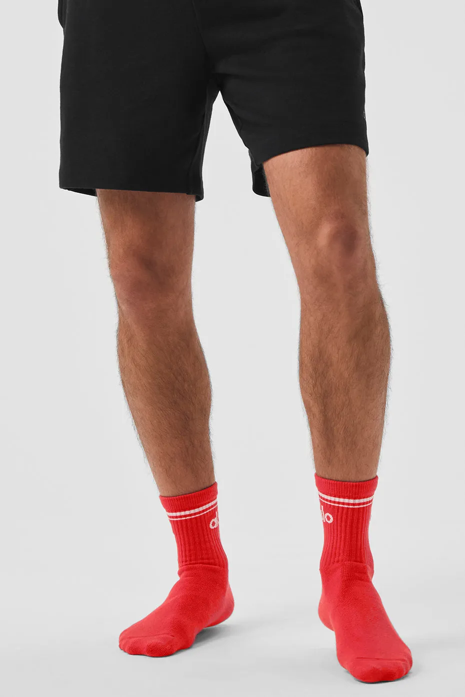Unisex Half-Crew Throwback Sock - Red Hot Summer/White sold by Alo Yoga product image thumbnail 3