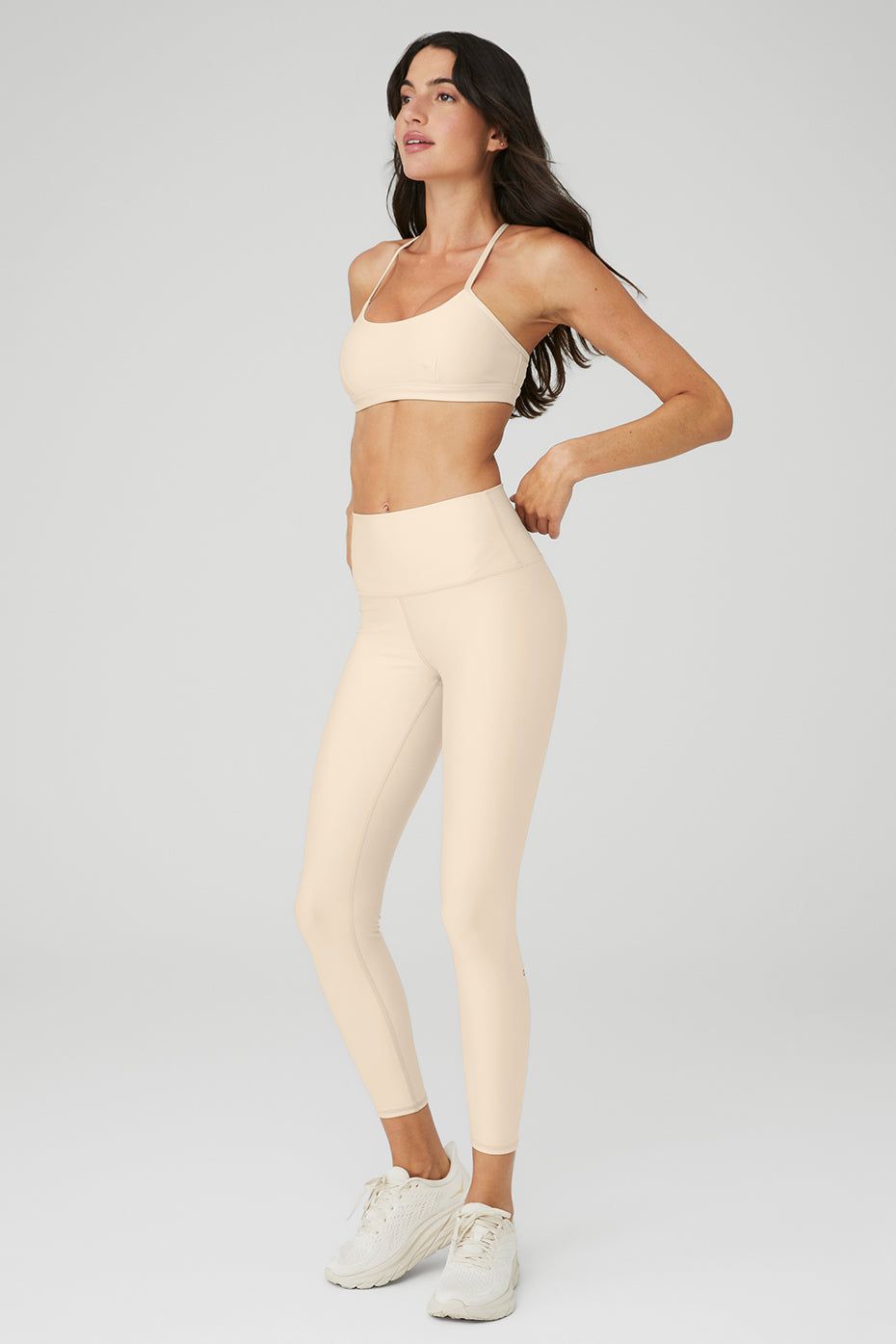 Airlift Intrigue Bra & 7/8 High-Waist Airlift Legging Set - Macadamia sold by Alo Yoga product image thumbnail 3