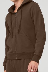 Everyday Full Zip Hoodie - Espresso sold by Alo Yoga