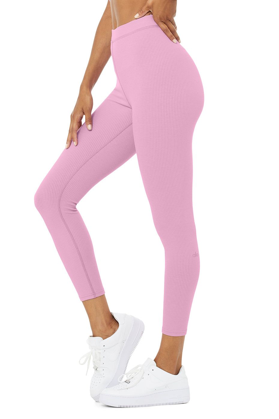 Ribbed High-Waist 7/8 Blissful Legging - Pink Lavender sold by Alo Yoga product image thumbnail 3