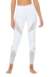 High-Waist Bandage Legging - White sold by Alo Yoga