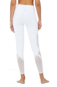 High-Waist Bandage Legging - White sold by Alo Yoga