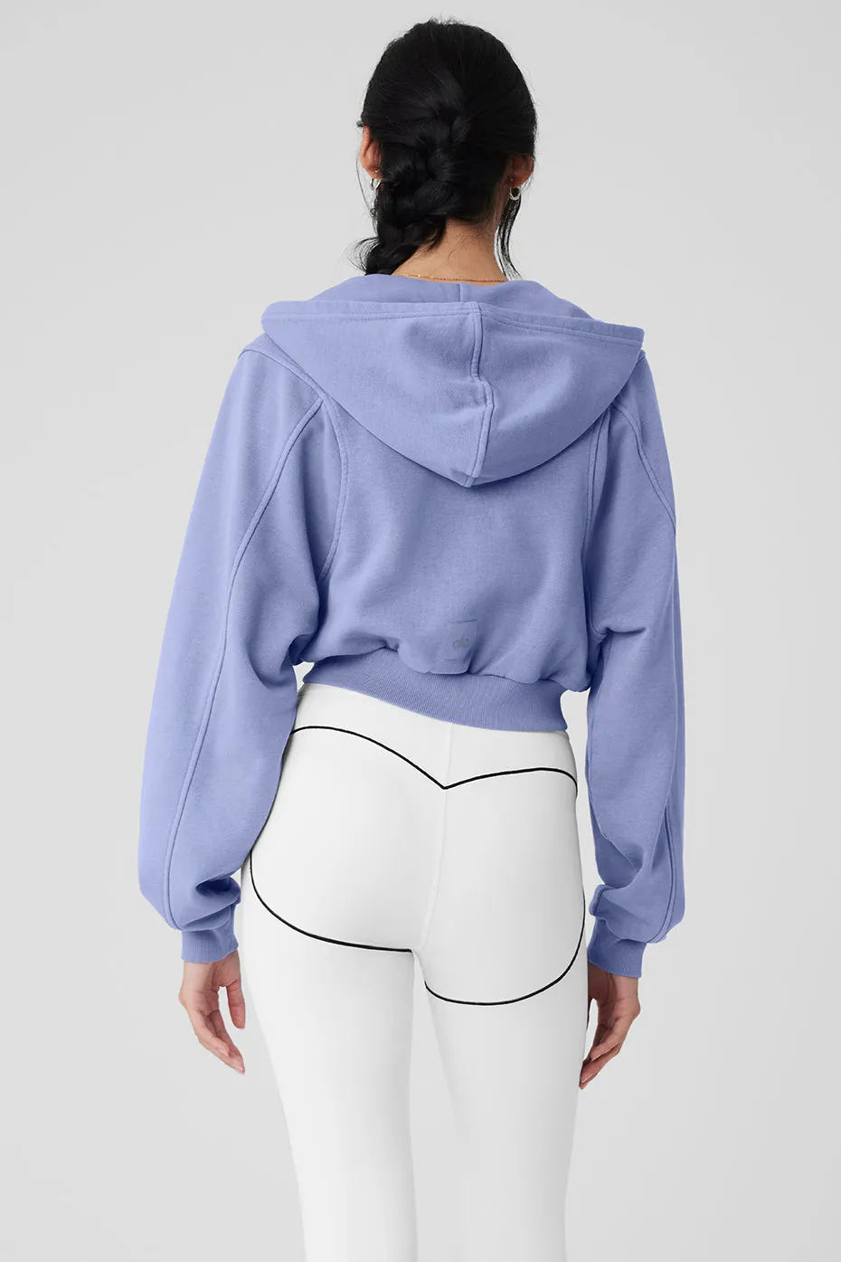 Washed Sweet Escape Hoodie - Lilac Blue Wash sold by Alo Yoga product image thumbnail 2