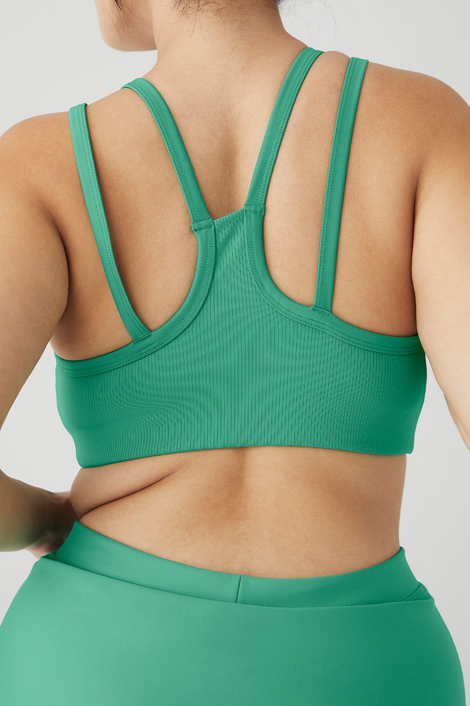 Airlift Ribbed Jump Start V-Neck Bra & Airlift Timeless Mini Skirt Set sold by Alo Yoga product image thumbnail 8