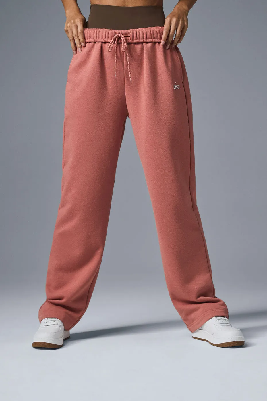 Accolade Straight Leg Sweatpant - Soft Terracotta sold by Alo Yoga product image thumbnail 3