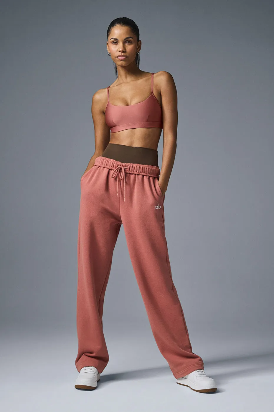Accolade Straight Leg Sweatpant - Soft Terracotta sold by Alo Yoga