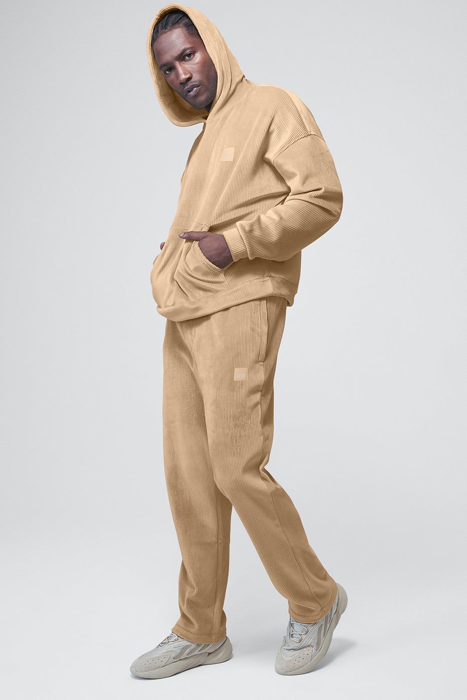 Velour Baller Hoodie - Sand Dune sold by Alo Yoga product image thumbnail 5