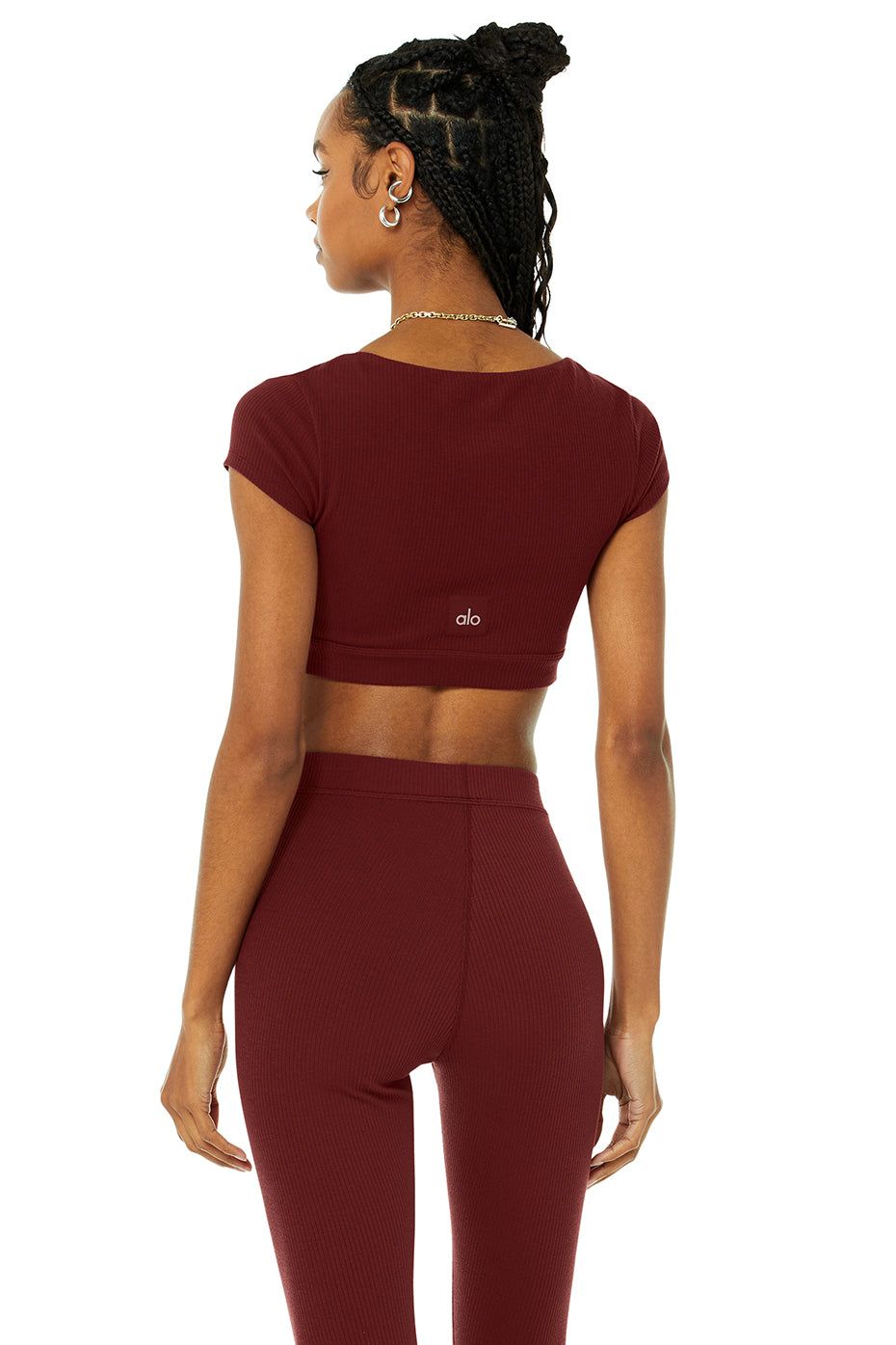 Blissful Henley Bra Top - Cranberry | Parallel