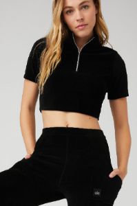 Alo Yoga Micro Corduroy Winter Break Mock Neck & Micro