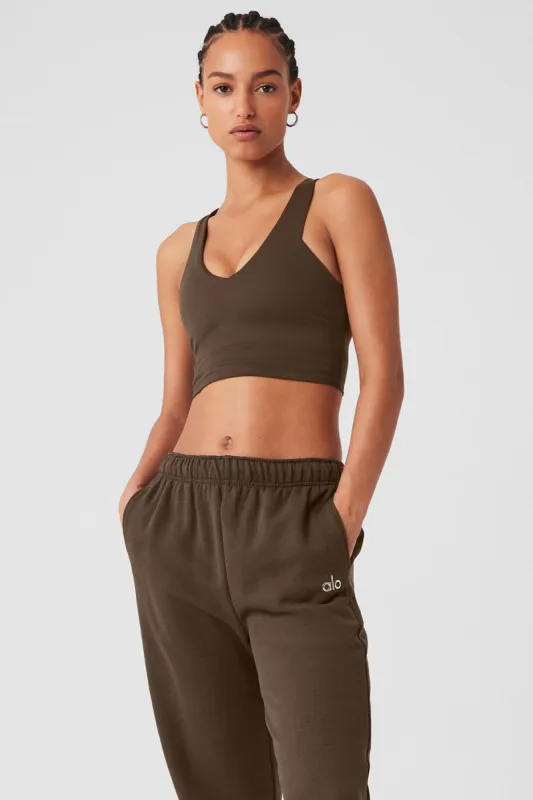 Airbrush Real Bra Tank - Espresso sold by Alo Yoga