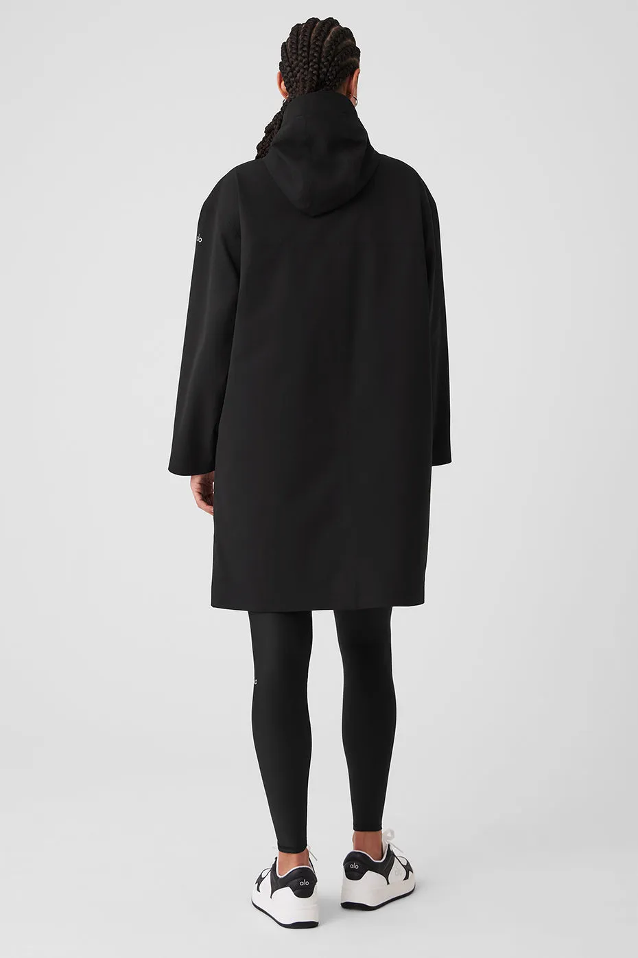 Rain Or Shine Long Coat - Black sold by Alo Yoga product image thumbnail 2