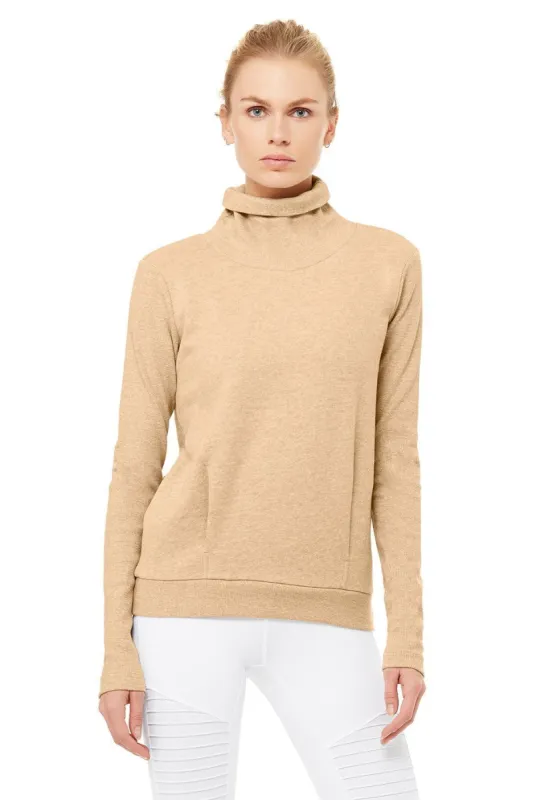 Clarity Long Sleeve - Putty Heather sold by Alo Yoga
