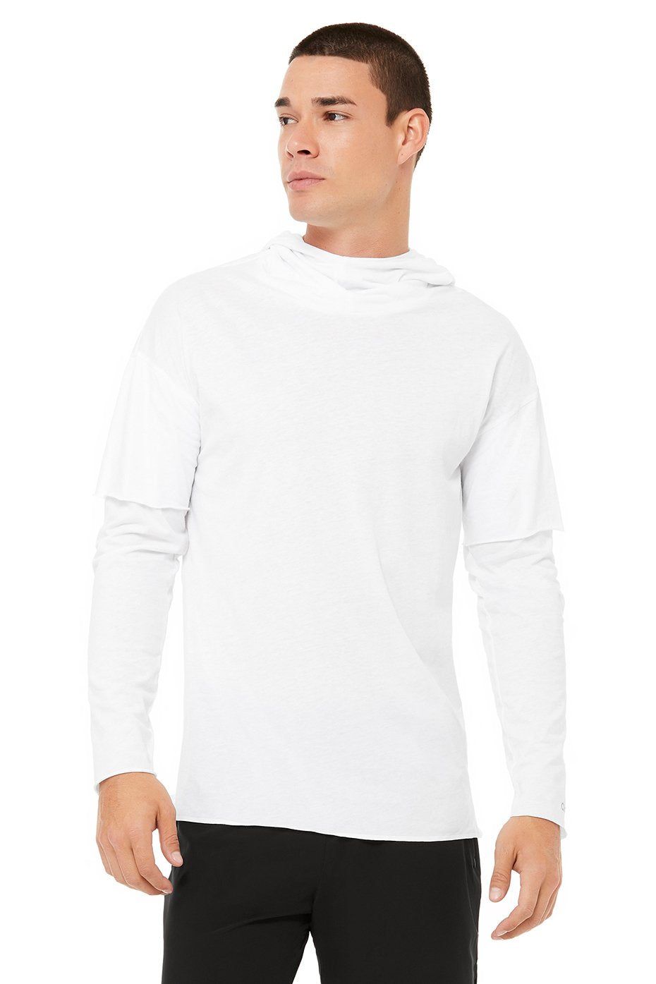 2-In-1 Pullover Hoodie - White sold by Alo Yoga