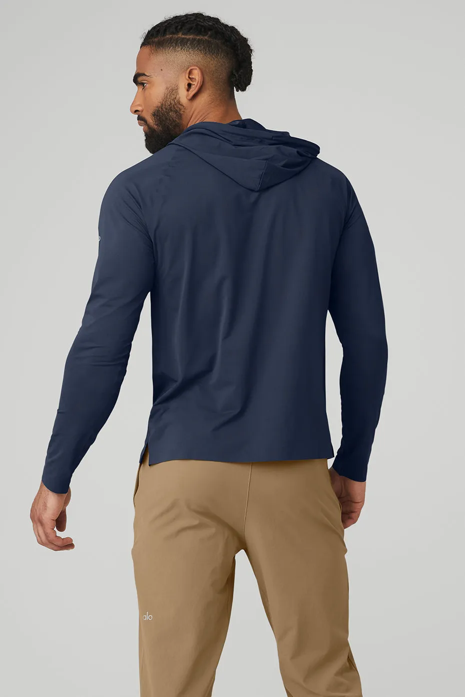 Idol Hooded Runner - Navy sold by Alo Yoga product image thumbnail 2