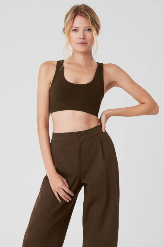 Seamless Chosen Bra - Espresso sold by Alo Yoga
