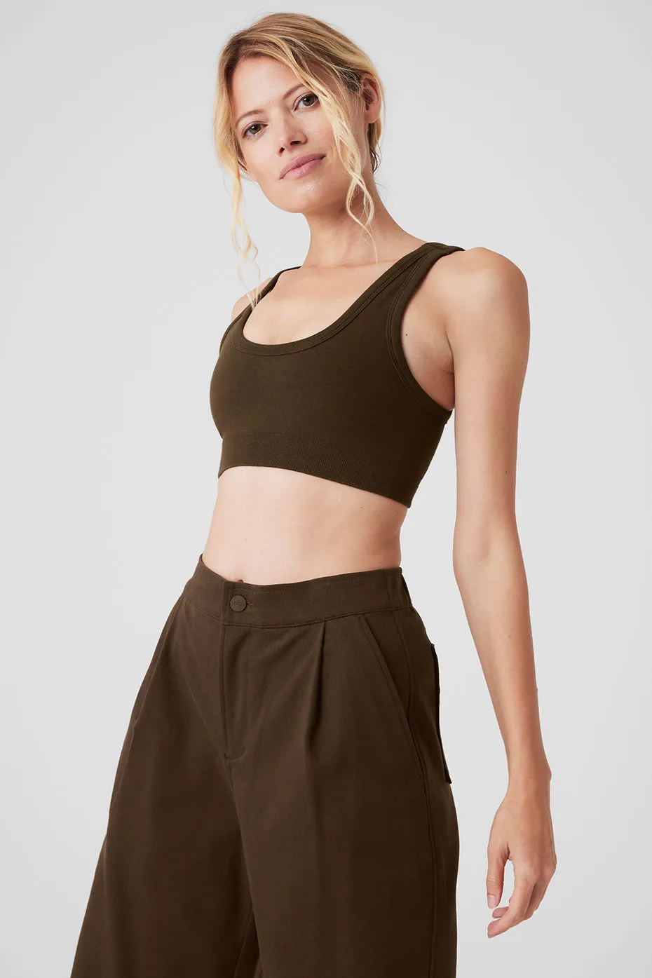 Seamless Chosen Bra - Espresso sold by Alo Yoga product image thumbnail 4