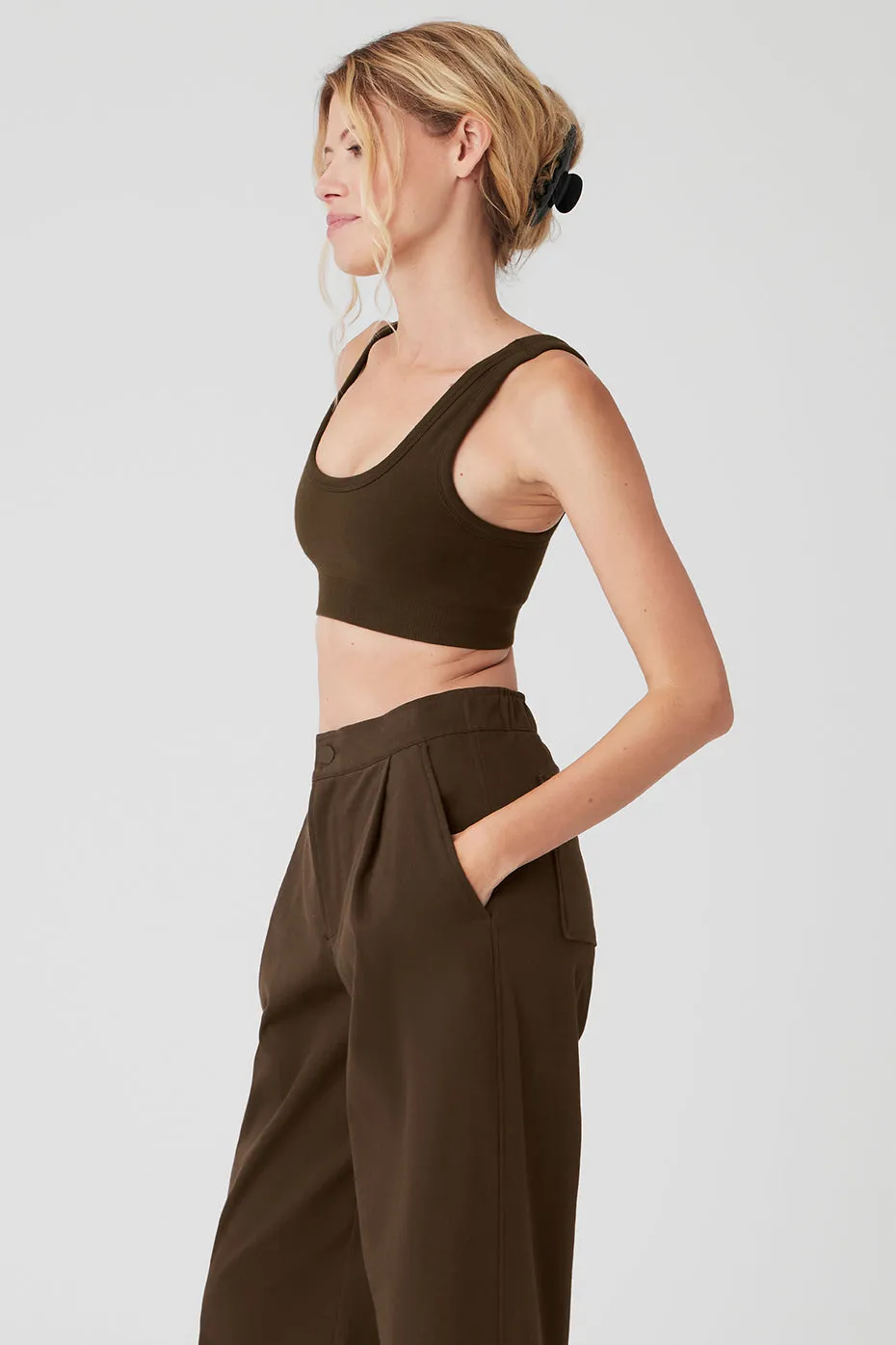 Seamless Chosen Bra - Espresso sold by Alo Yoga product image thumbnail 3